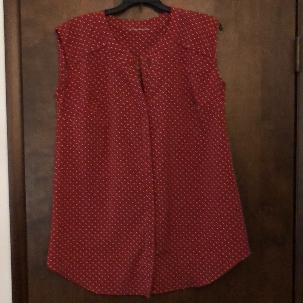 Women's Sleeveless Red Top